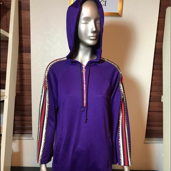 Gucci Tech-Jersey Dress Swarovski Embellishing - Picture 3 of 11